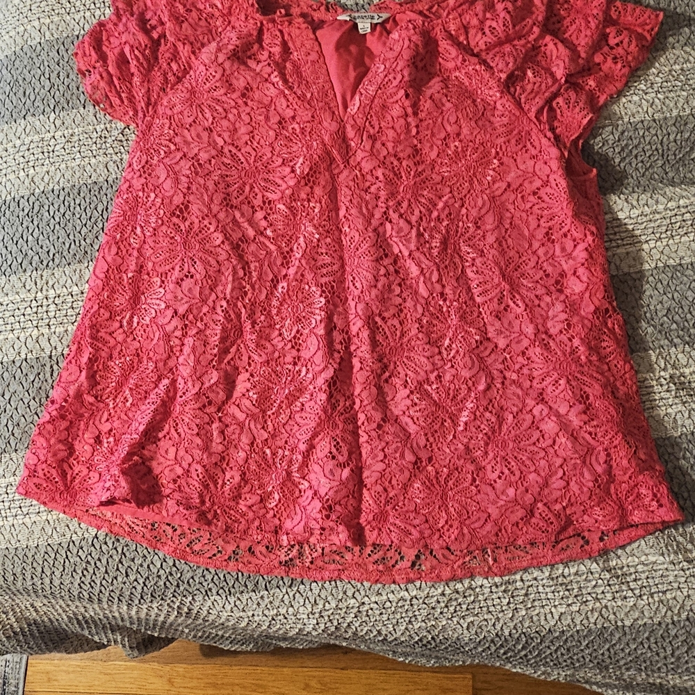 Elegant Lace PINK Top